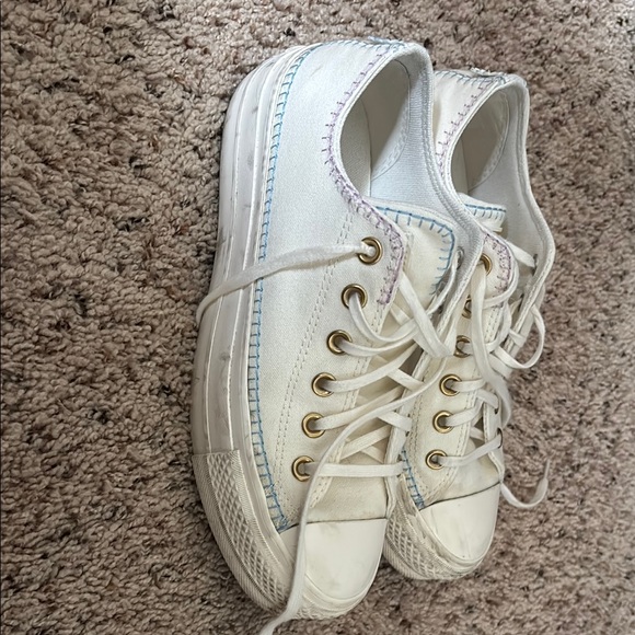 Converse Chuck Taylor Platform All Star Sneakers with Detailing - Picture 2 of 6